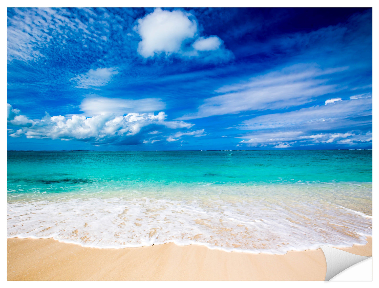 White Sand Beach - Evening on the Pond - Photographic Print