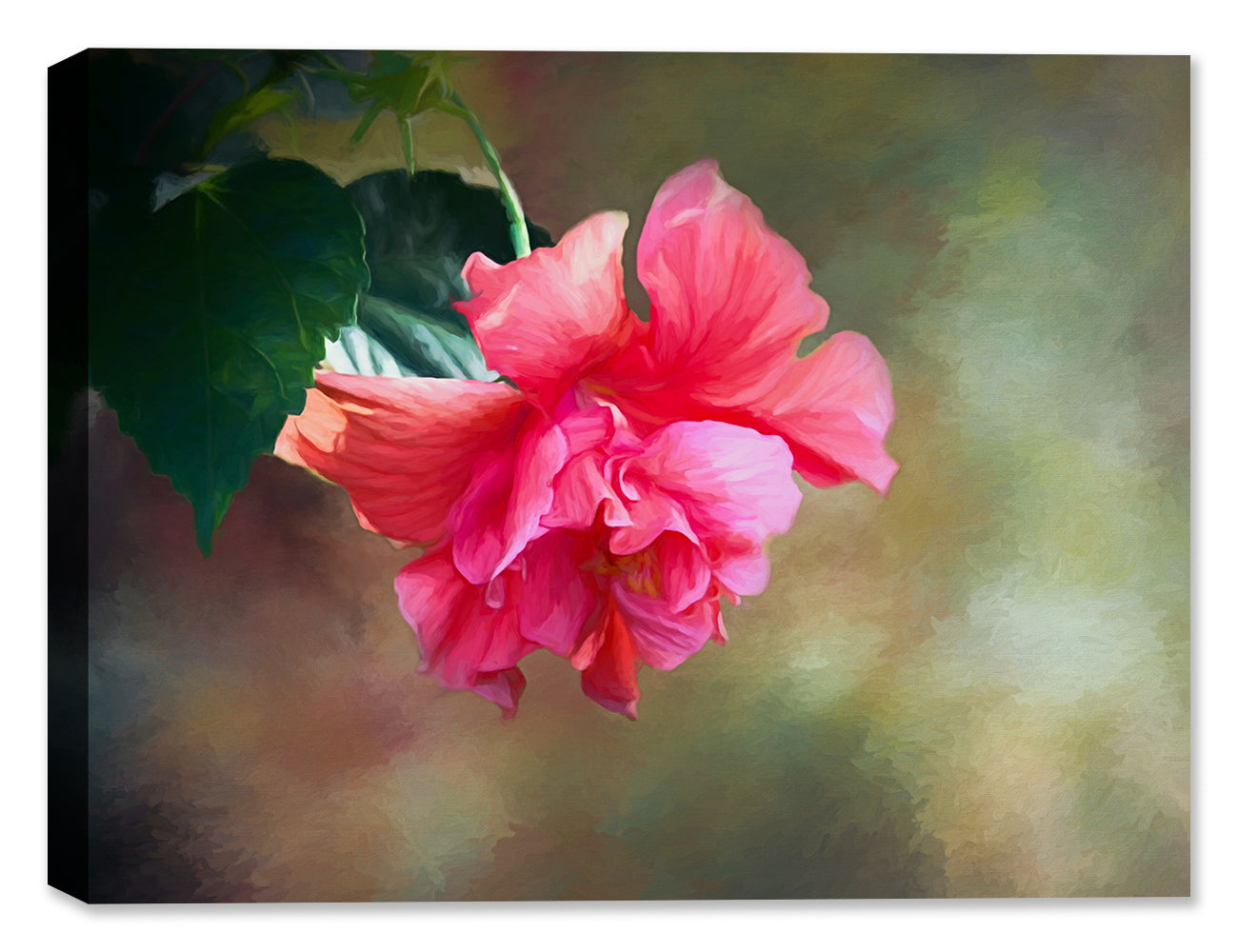 Hibiscus Flower Painting on Canvas