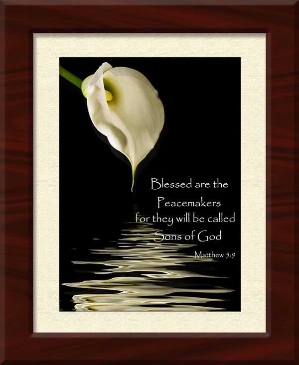 Blessed are the Peacemakers Inspirational Art