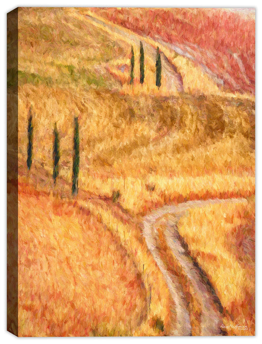 Countryside Painting Siena Italy