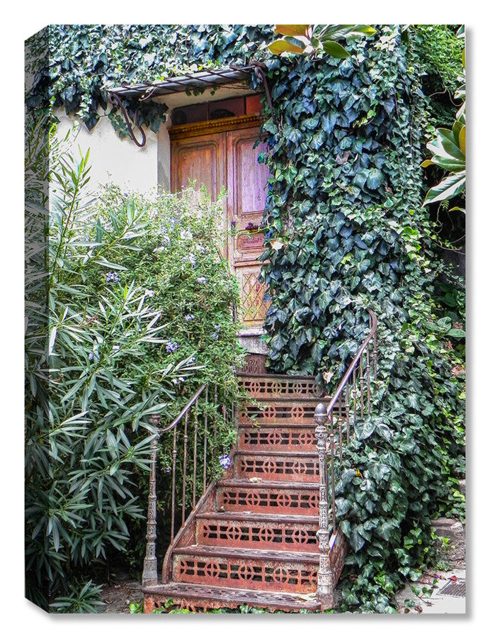 French Stairs Photography on Canvas