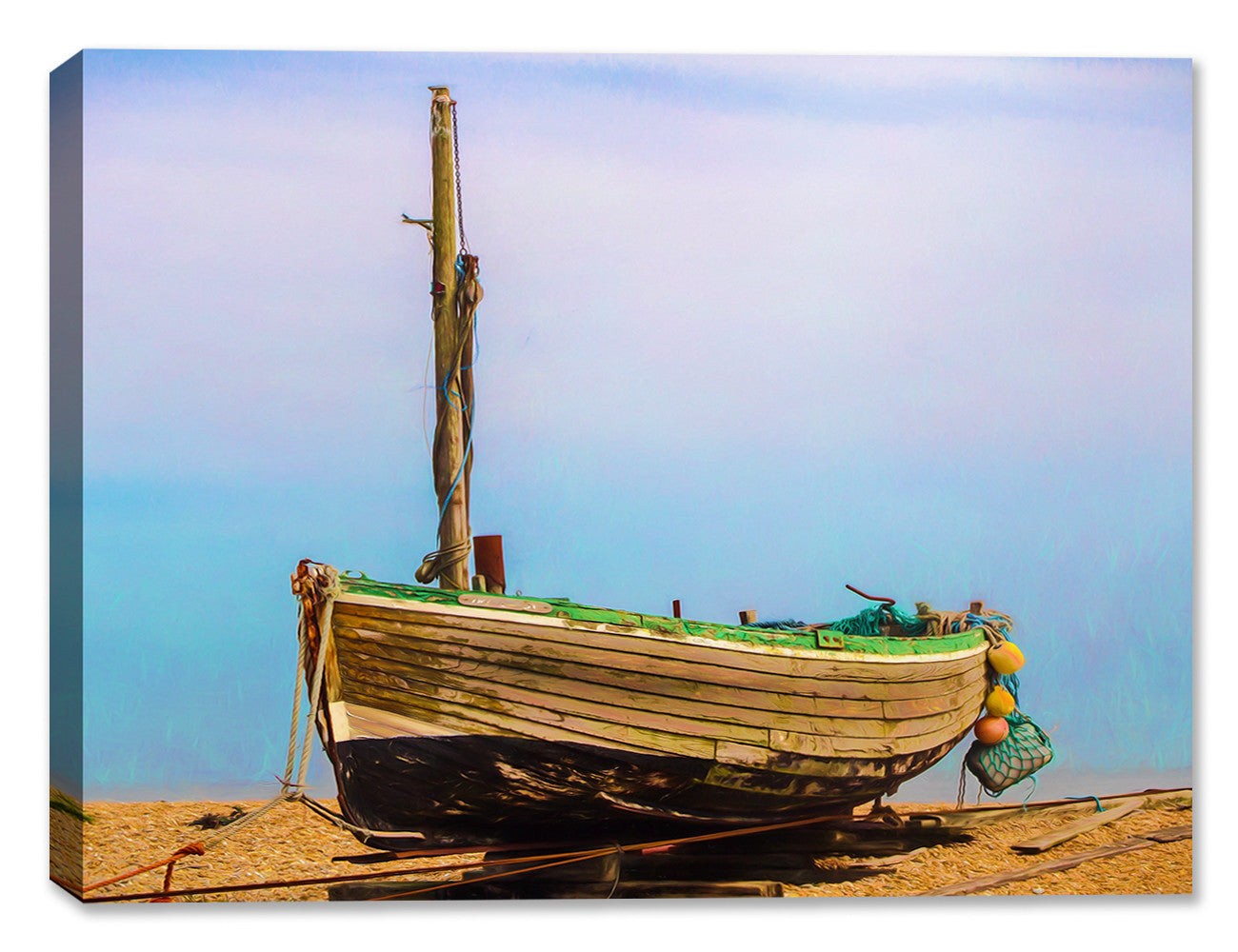 Old Fishing Boat at Dungenes - Canvas Art Print - Canvas Art Plus