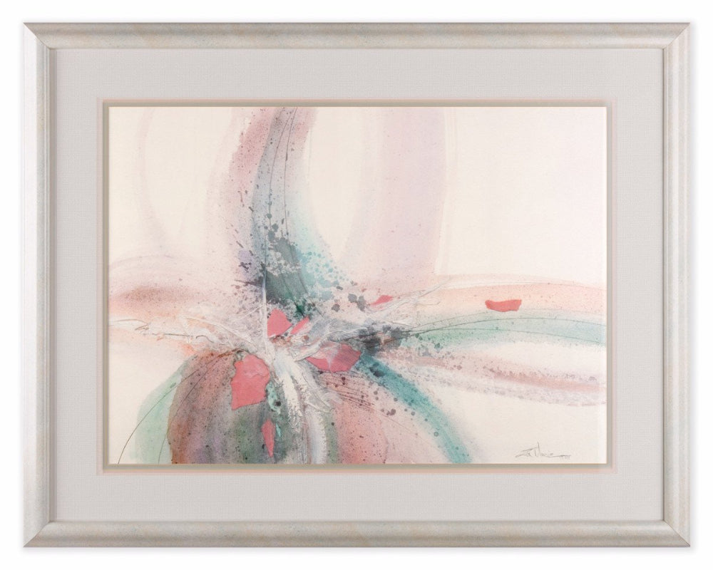 Aloa I by Eva Macie - Original Mixed Media Watercolor - Framed Art