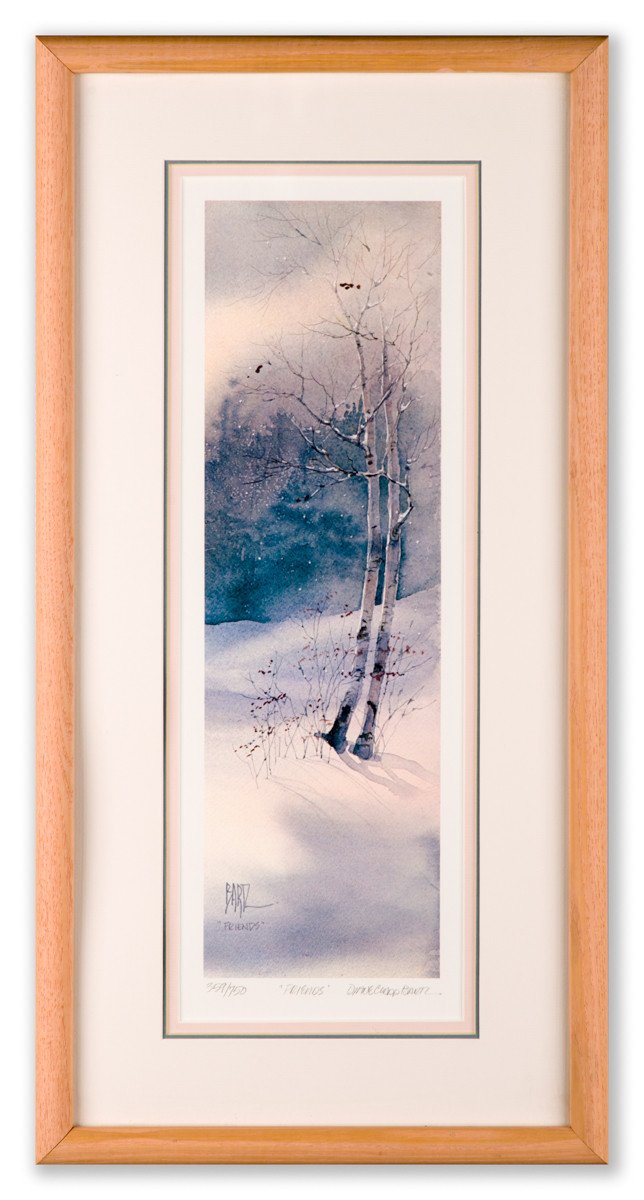 Friends- by Diane Clapp Bartz (Signed Lithograph) - Framed Art