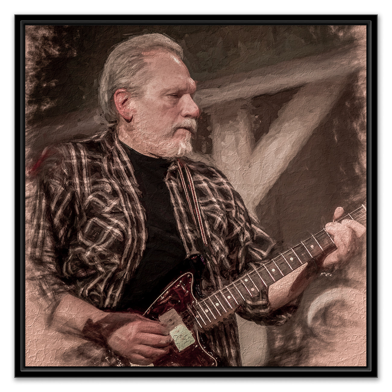 Jorma on Guitar - Photograph on Canvas