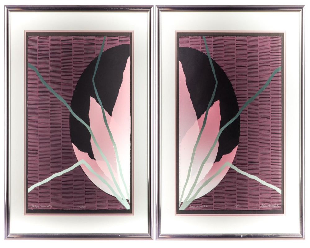 Magic Moment - Serigraph by Joy Lounsbury-Bro (Pair of 2) - Framed Art