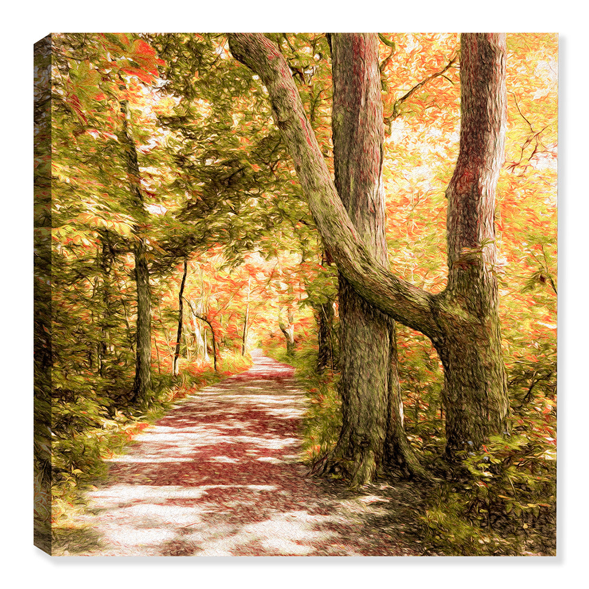 Walk by the River - Oil Painting - Printed on Canvas