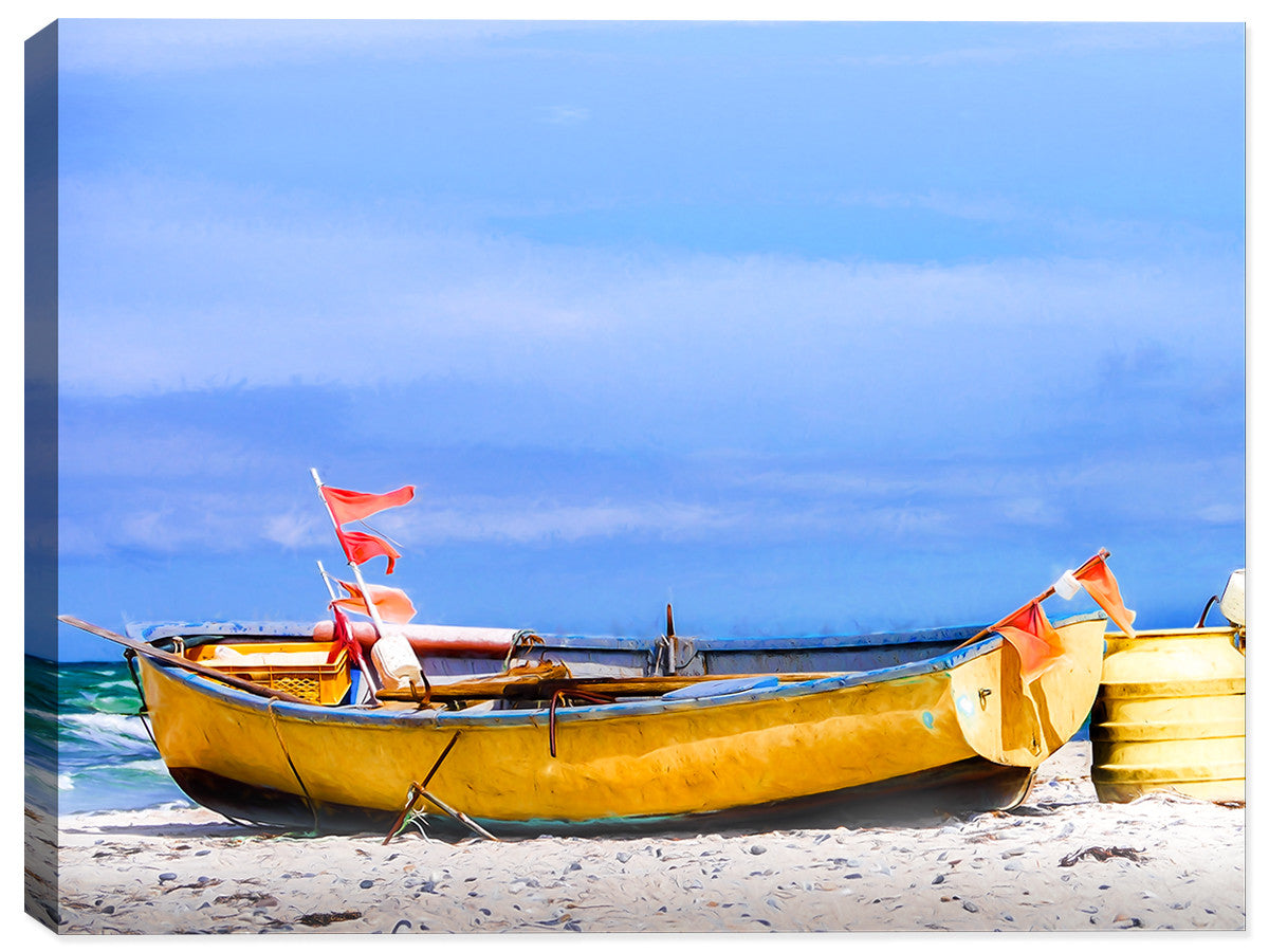 Old Fishing Boat - Canvas Art Print - Printed on Canvas