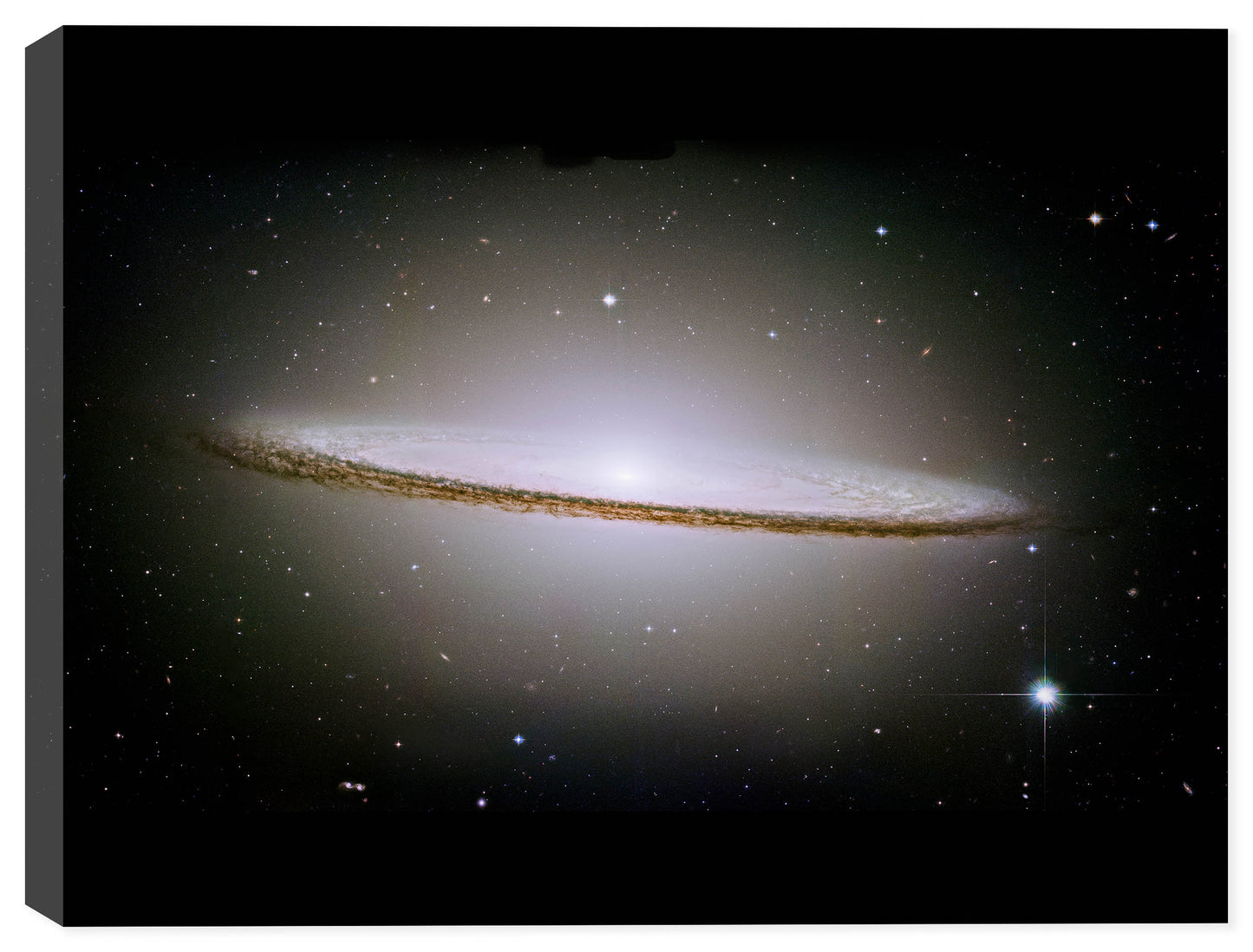 Fine Art Photograph of Mosaic of the Majestic Sombrero Galaxy
