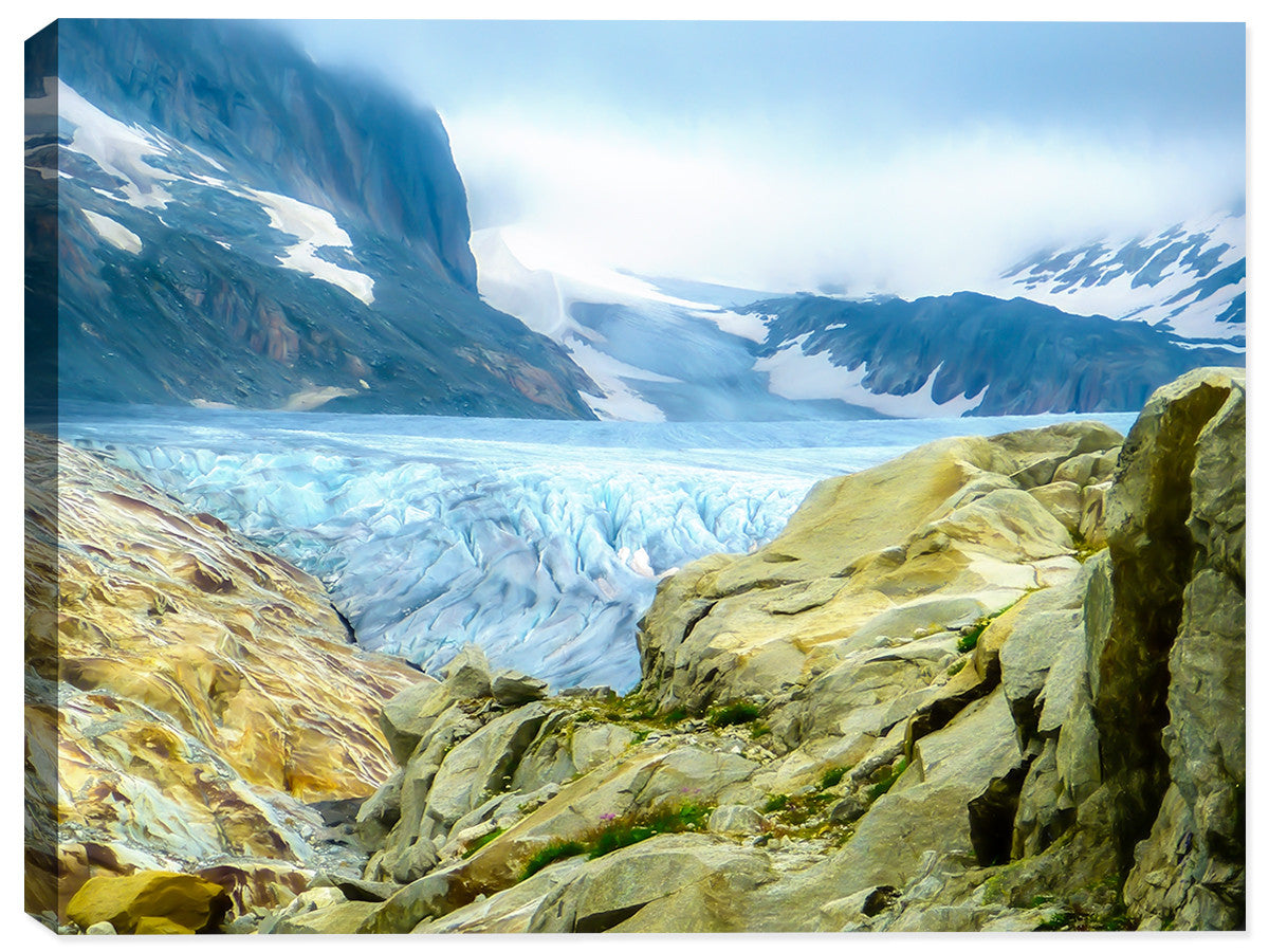 Glacier Mountain - Canvas Art Print - Canvas Art Plus