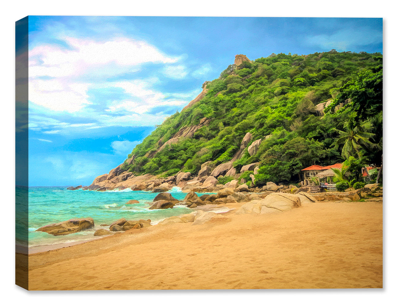 Beach and Ocean Art Print on Canvas