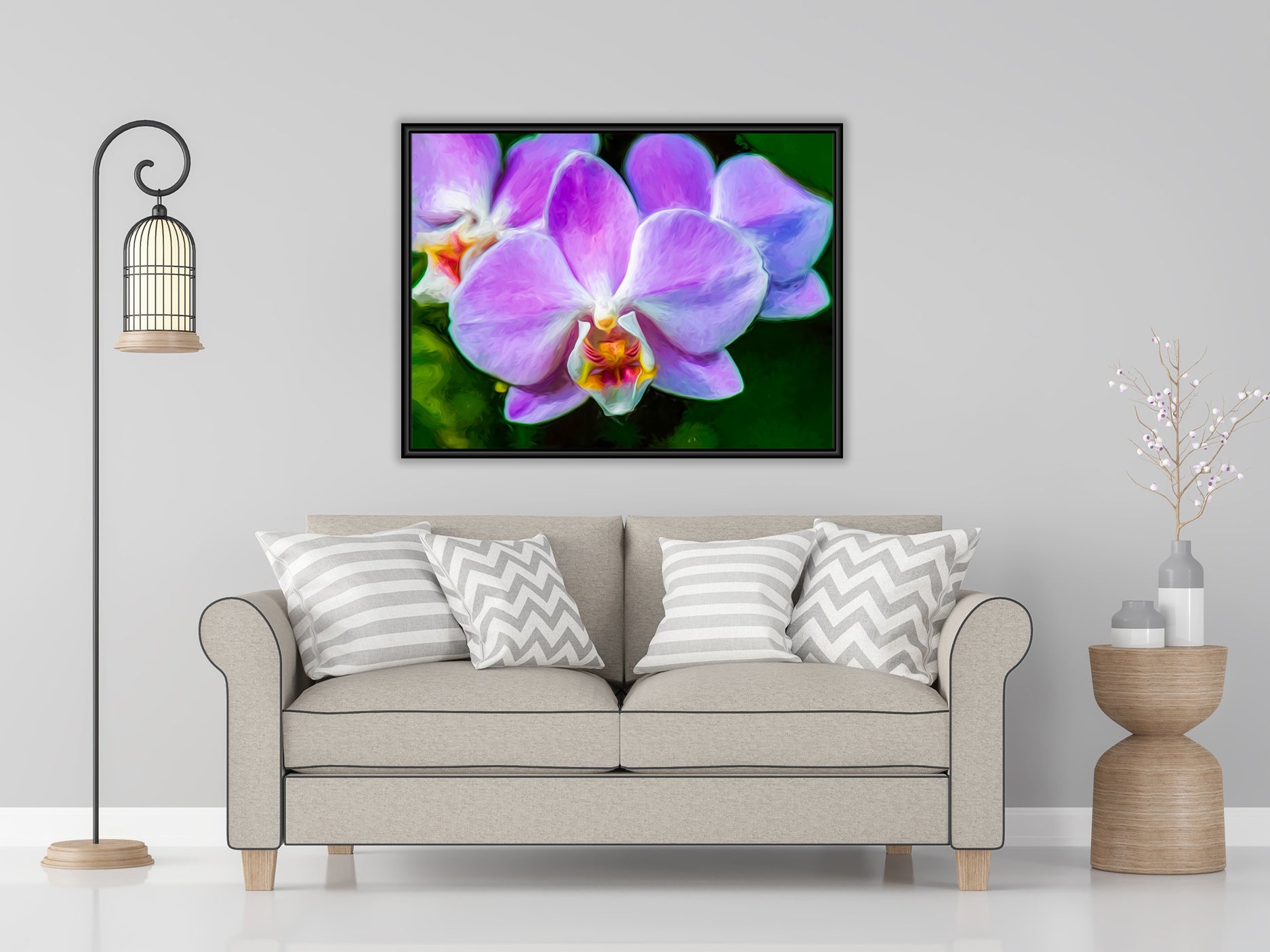 Framed Art shows on Wall