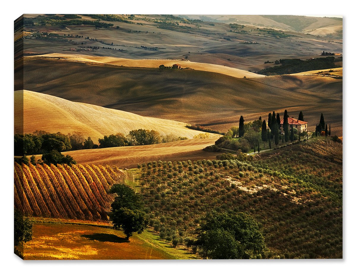 Italy Countryside on Canvas