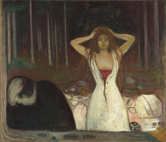 Ashes - A painting by Edvard Munch