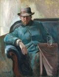 HansJager Painting of Man on Couch - printed on Canvas