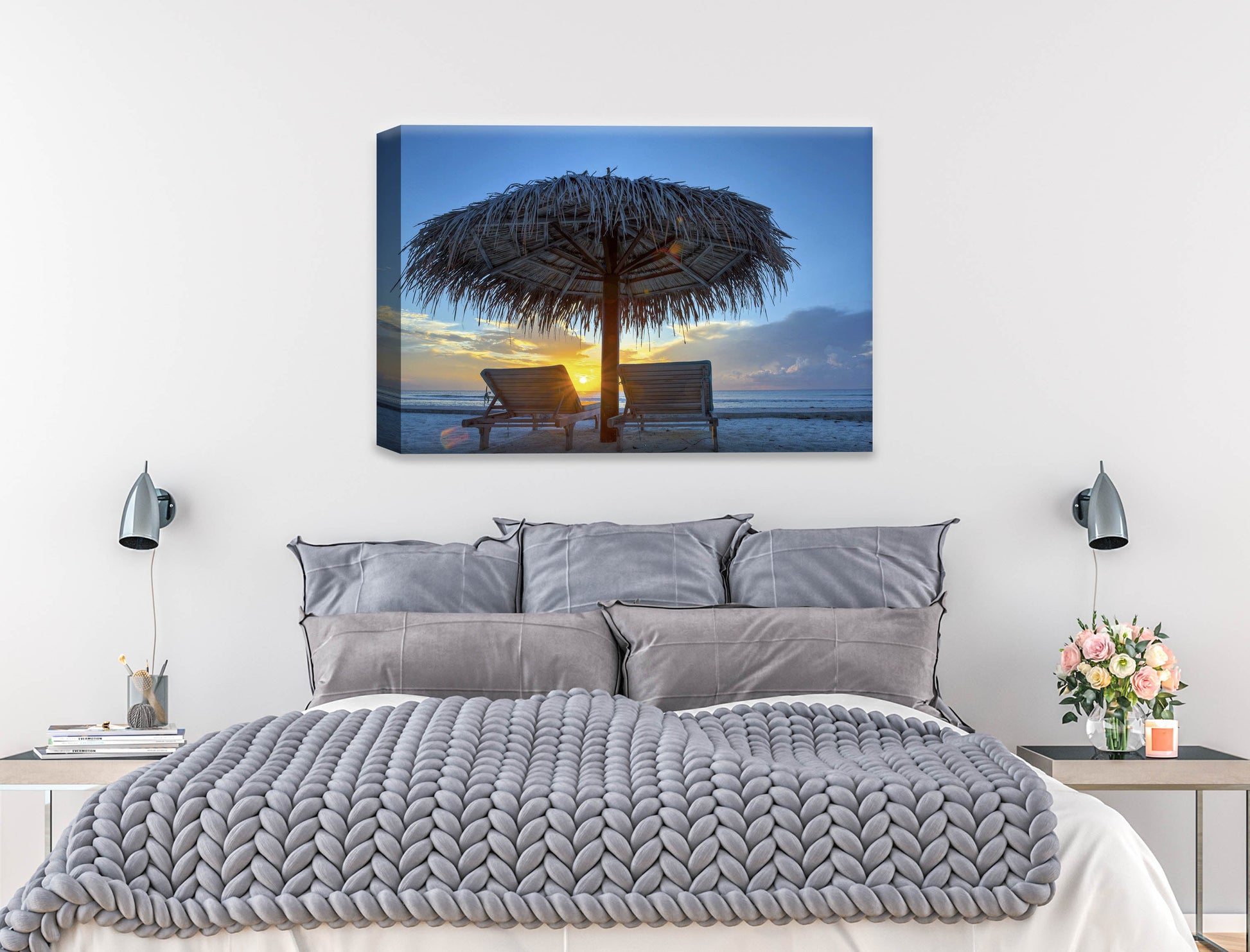 View at Sunset-Canvas Wrap on Bedroom Wall