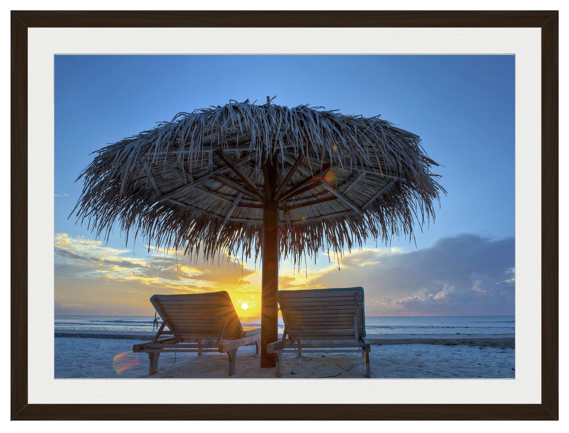 View at Sunset-Framed Photo - Black Frame