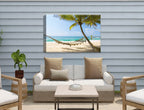 Lazy Day on the Beach - Hammock  - Canvas Wrap - Waterproof on Patio 1 Wall