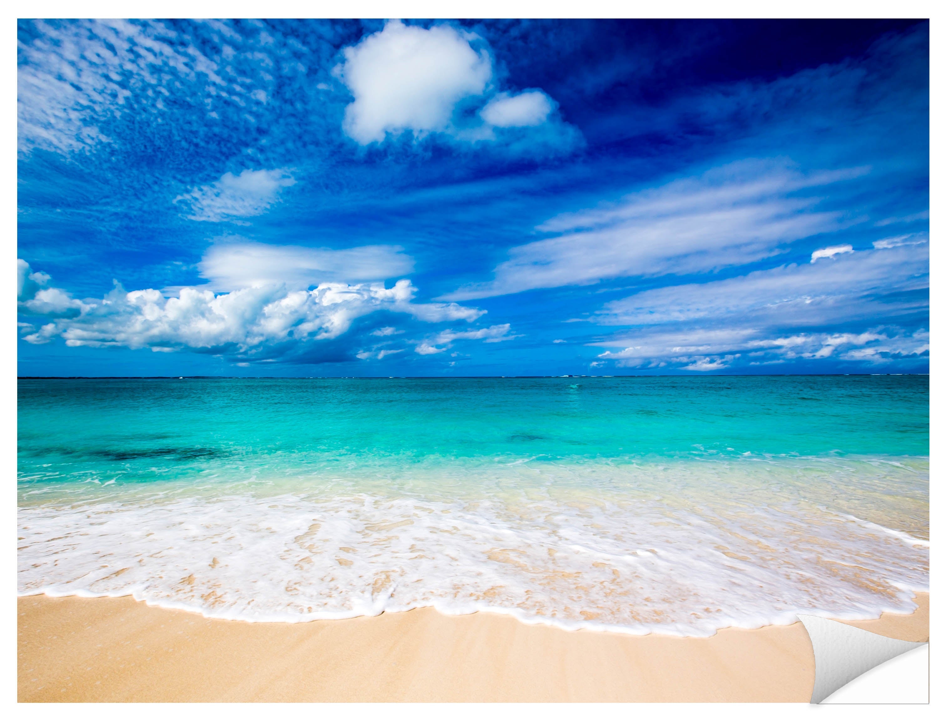 White Sand Beach - Evening on the Pond - Photographic Print