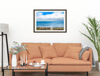 Serenity on the Ocean - Mixed Media -Framed Photo - Black on Living Room1 Wall-1