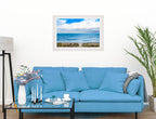 Serenity on the Ocean - Mixed Media -Framed Photo - White on Living Room1 Wall-2