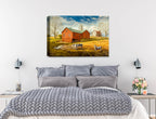 Farm Image - Canvas Wrap on Bedroom Wall