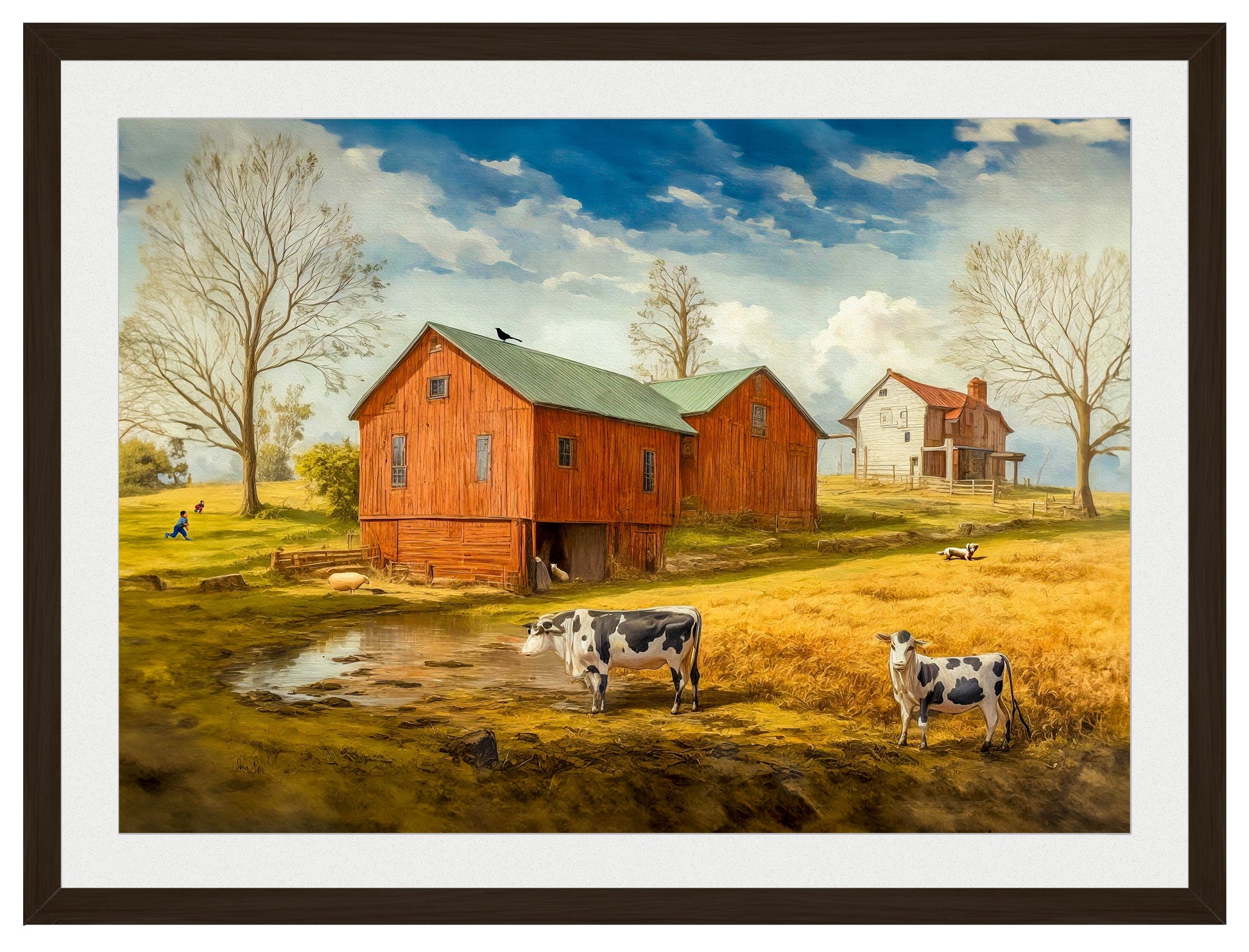 Farm Image - Framed Photo - Black Frame