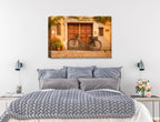 Vintage Bicycle - Canvas Wrap on Bedroom Wall