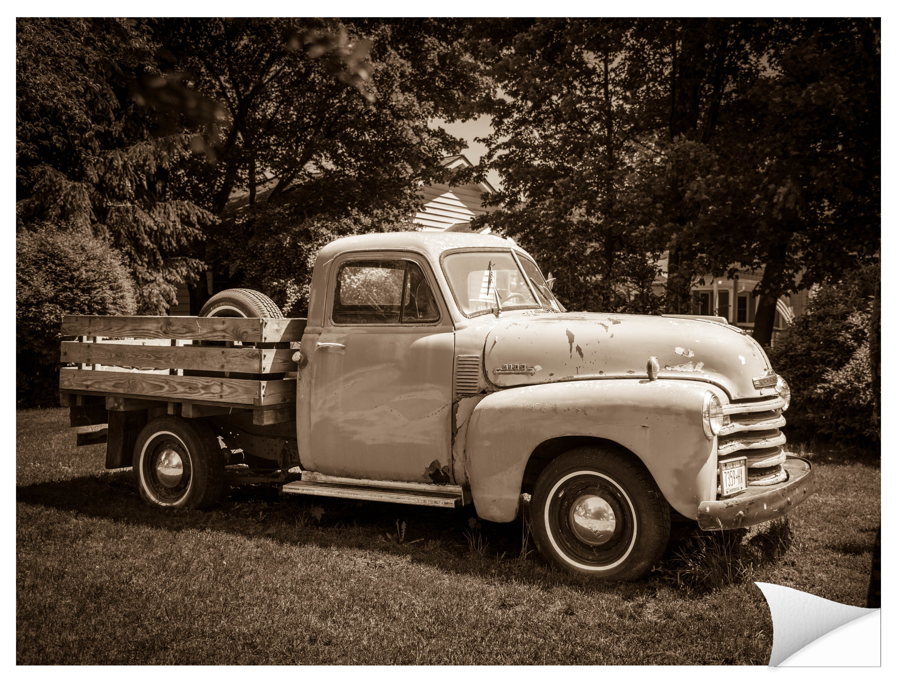 Vintage Pickup Truck  - Photographic Print