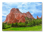 North Gateway Rock: Garden of the Gods printed on water resistant canvas and mounted on a waterproof frame.
