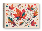 Autumn Leaves - Geometric Painting printed on water resistant canvas wrapped on a wood frame