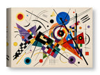 Geometric Abstract Painting printed on water resistant canvas wrapped on a wood frame