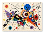 Geometric Abstract Painting printed on water resistant canvas and mounted on a waterproof frame.