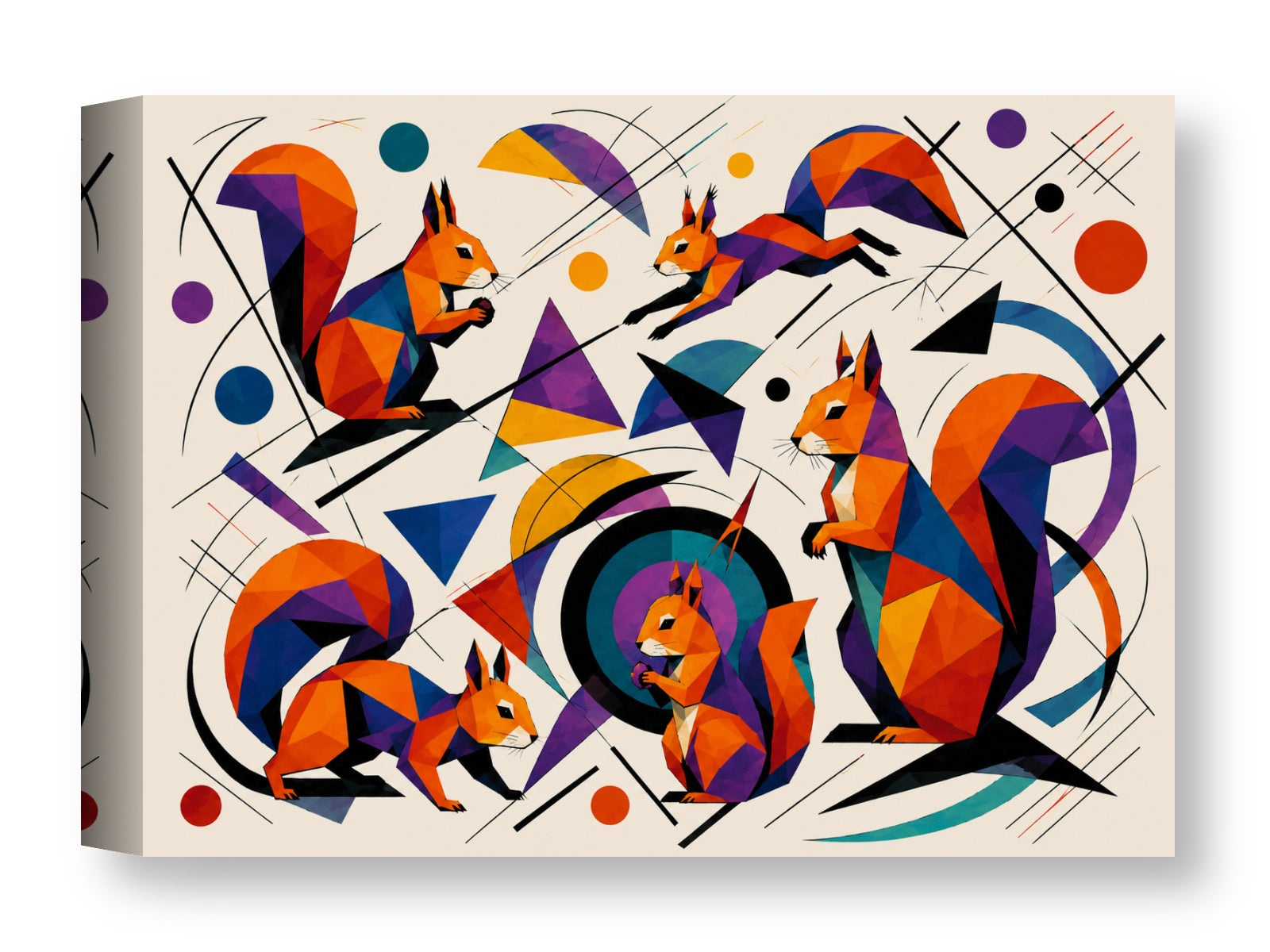 Musical Strings - Abstract Painting printed on water resistant canvas wrapped on a wood frame