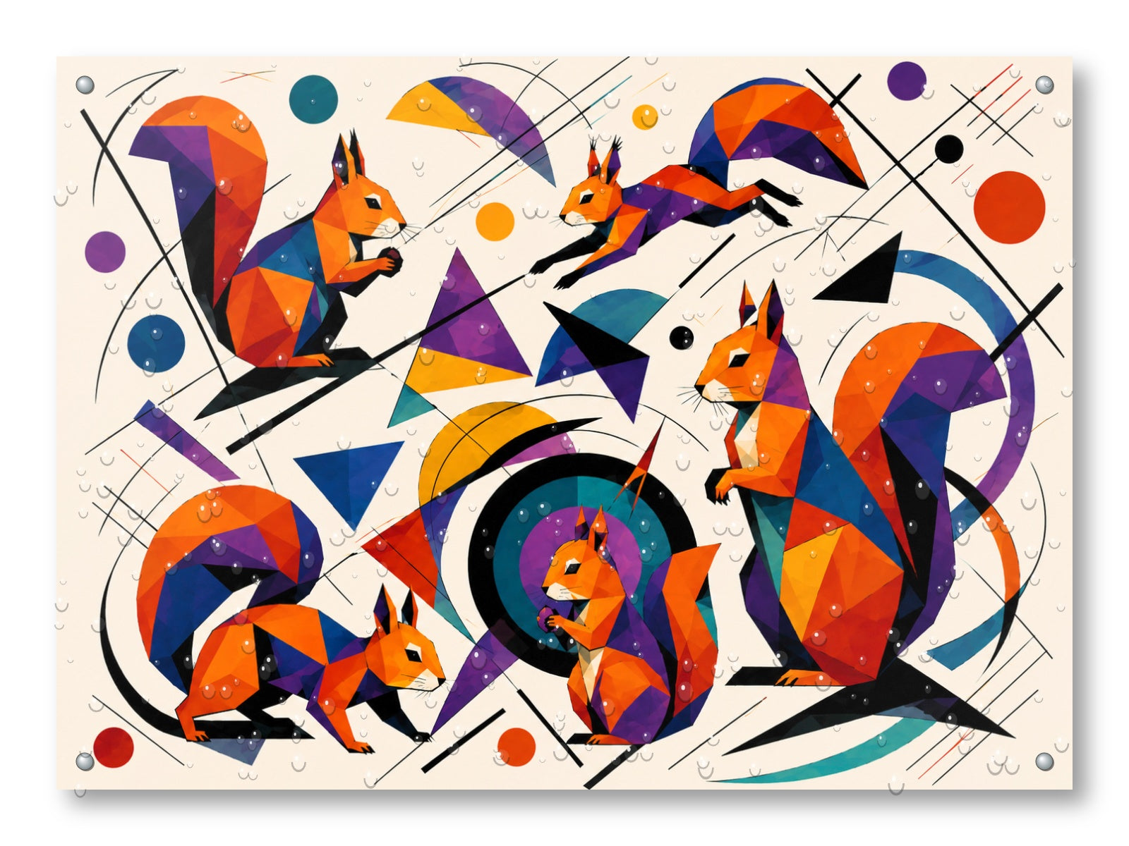 Musical Strings - Abstract Painting printed on water resistant canvas and mounted on a waterproof frame.