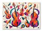 Musical String - Geometric Painting printed on water resistant canvas and mounted on a waterproof frame.