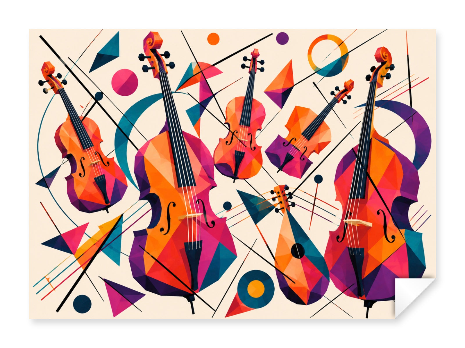 Musical String printed on fine art paper.
