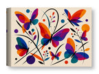 Colorful Butterflies - Abstract Painting printed on water resistant canvas wrapped on a wood frame
