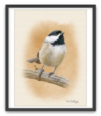 Chickadee - Watercolor Wall Art