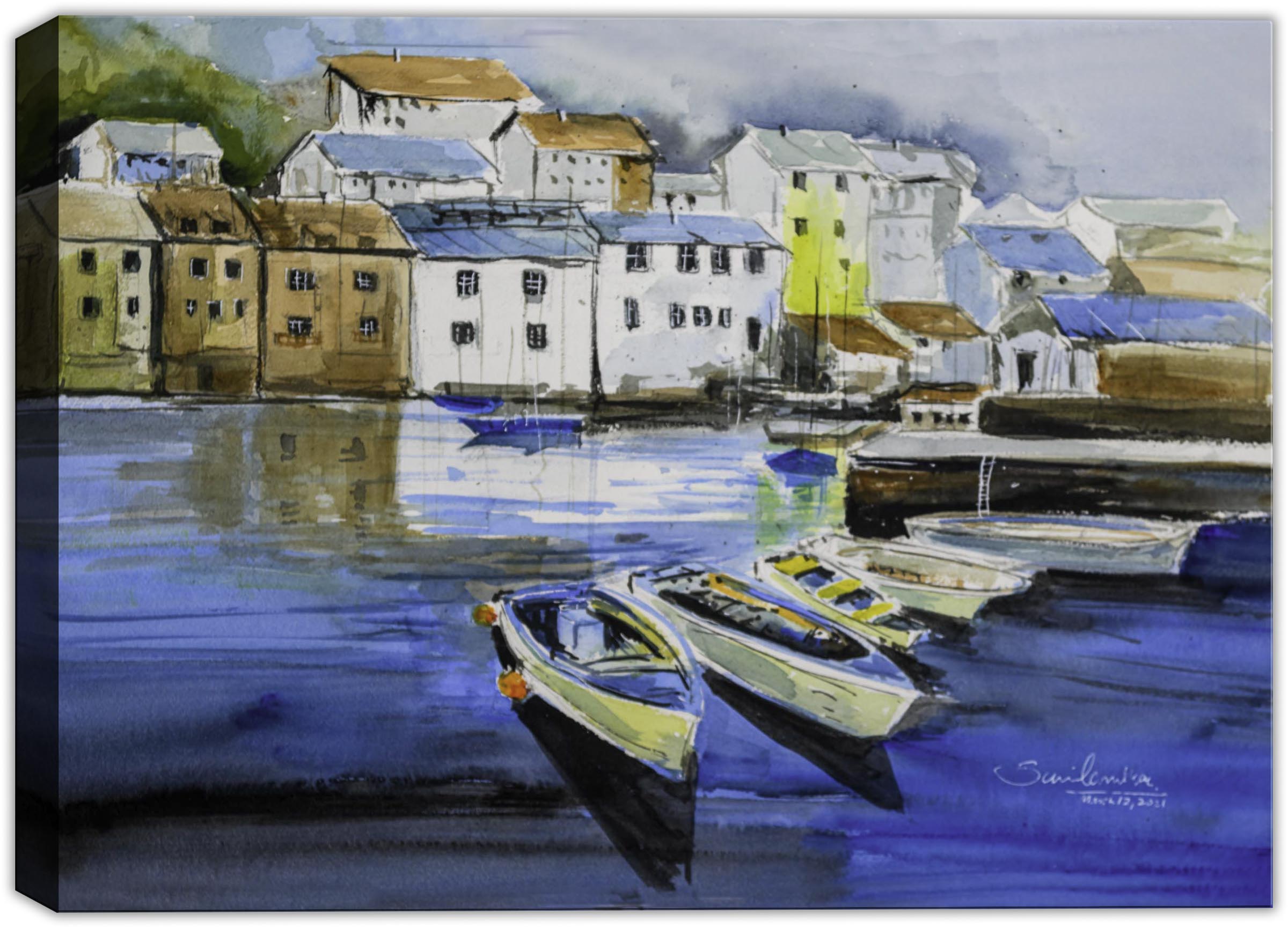 Canoe Livery - Watercolor Print