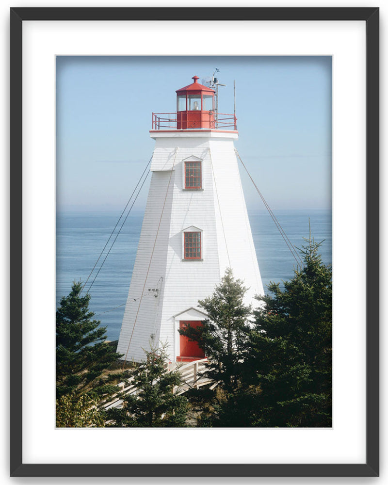 Swallowtail Lighthouse Image in Black Frame