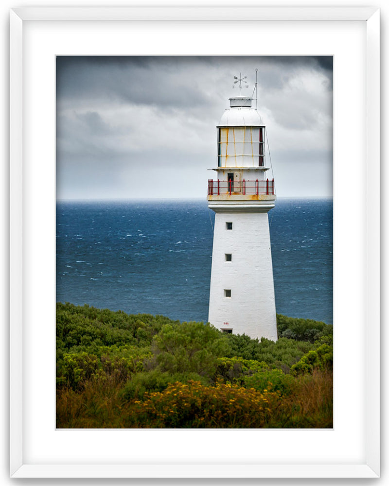 Cape Otway Lighthouse - White Framed