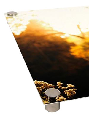 Anchors shown on a metal print