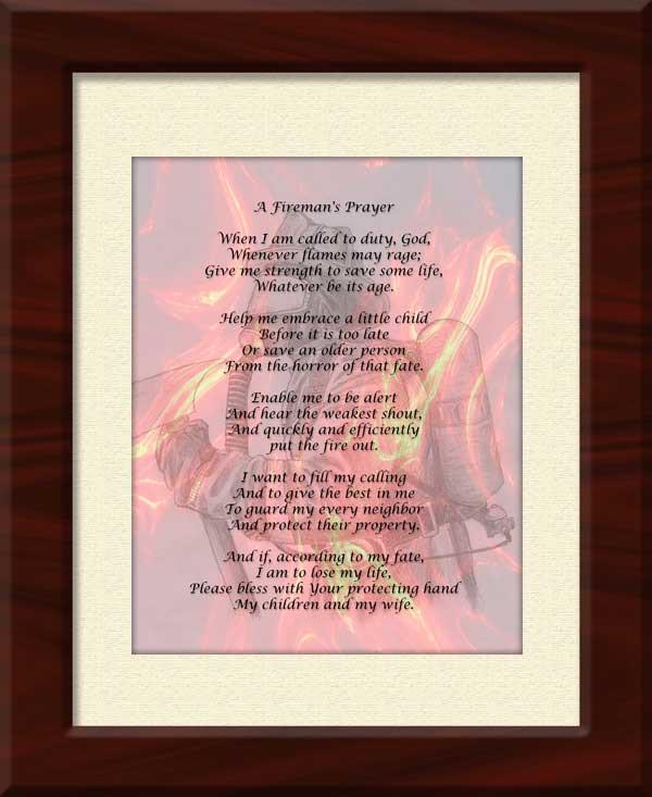 Fireman's Prayer 
