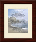 Footprints in the Sand on Canvas  - Framed