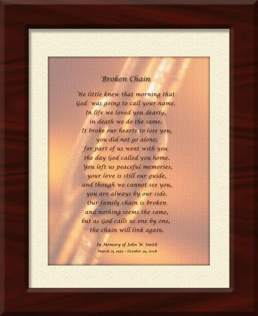 Broken Chain Prayer Plaque 