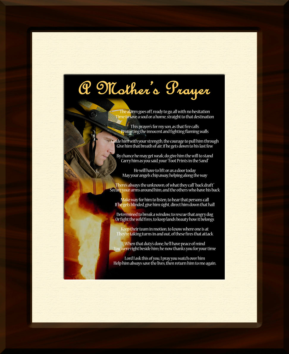 A Fireman's Prayer for a Mother 