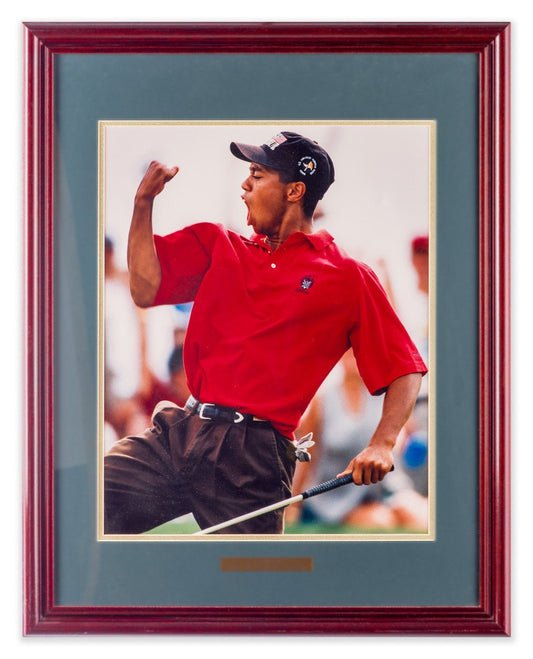 Tiger Woods - Fist Pump - Framed Art