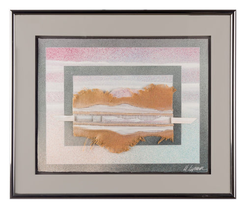 Abstract Mixed Media- Horizon - Framed Art