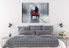 Amish Horse and Buggy - Hanging on Bed Room Wall